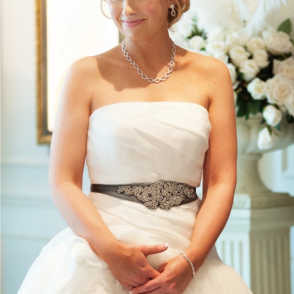 Vera Wang White Collection Swarovski Crystal Bridal Sash